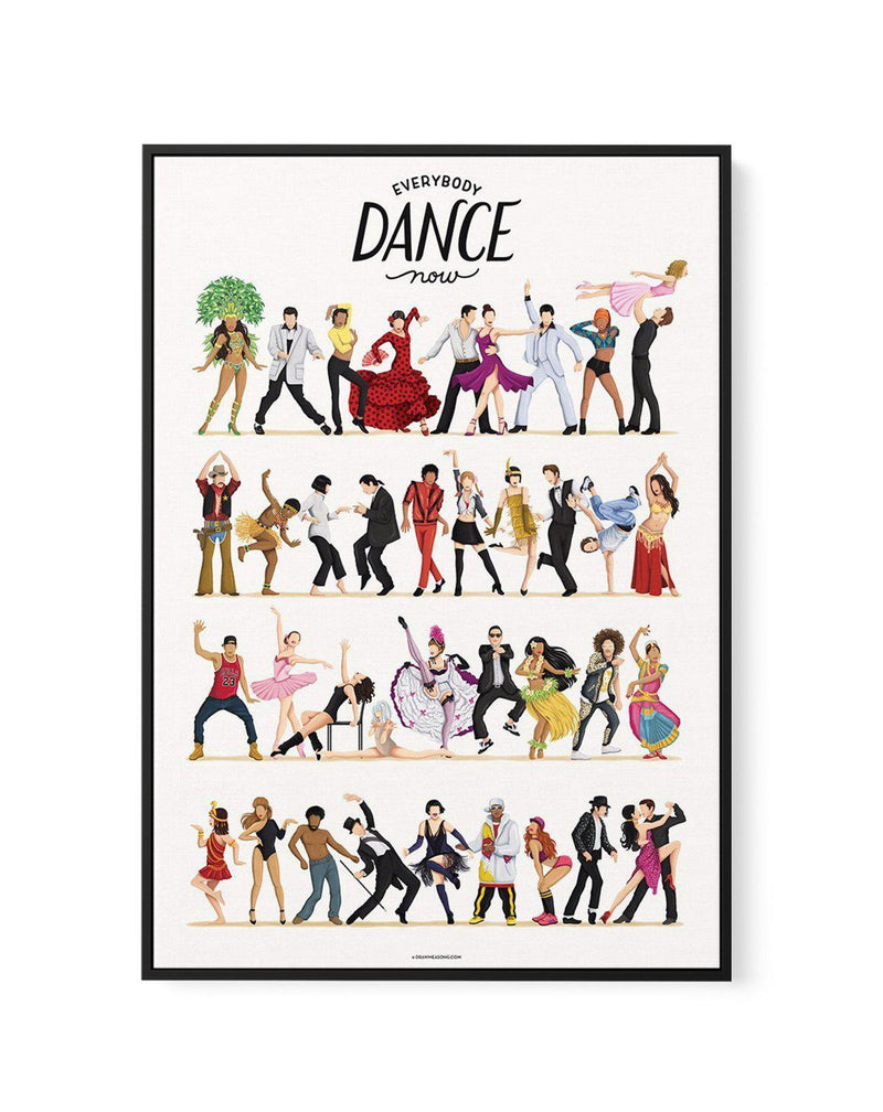Dance | Draw Me A Song Collection | Framed Canvas-CANVAS-You can shop wall art online with Olive et Oriel for everything from abstract art to fun kids wall art. Our beautiful modern art prints and canvas art are available from large canvas prints to wall art paintings and our proudly Australian artwork collection offers only the highest quality framed large wall art and canvas art Australia - You can buy fashion photography prints or Hampton print posters and paintings on canvas from Olive et Or