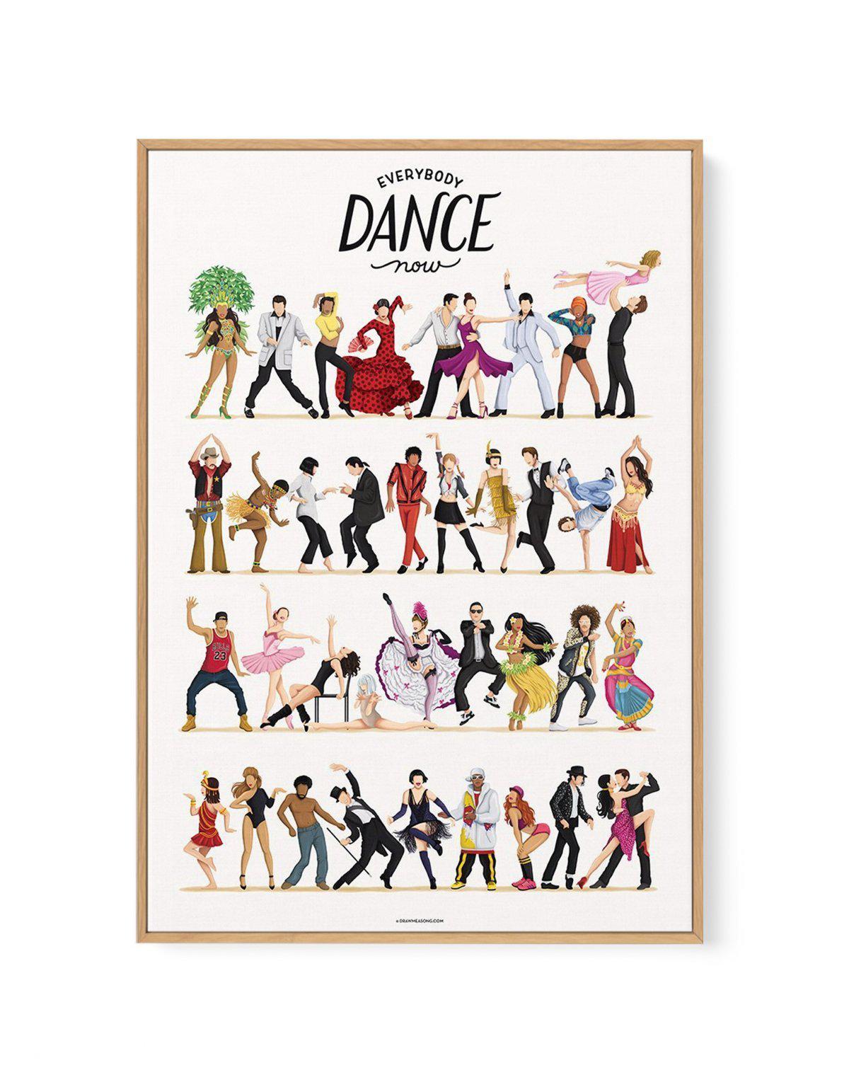 Dance | Draw Me A Song Collection | Framed Canvas-CANVAS-You can shop wall art online with Olive et Oriel for everything from abstract art to fun kids wall art. Our beautiful modern art prints and canvas art are available from large canvas prints to wall art paintings and our proudly Australian artwork collection offers only the highest quality framed large wall art and canvas art Australia - You can buy fashion photography prints or Hampton print posters and paintings on canvas from Olive et Or