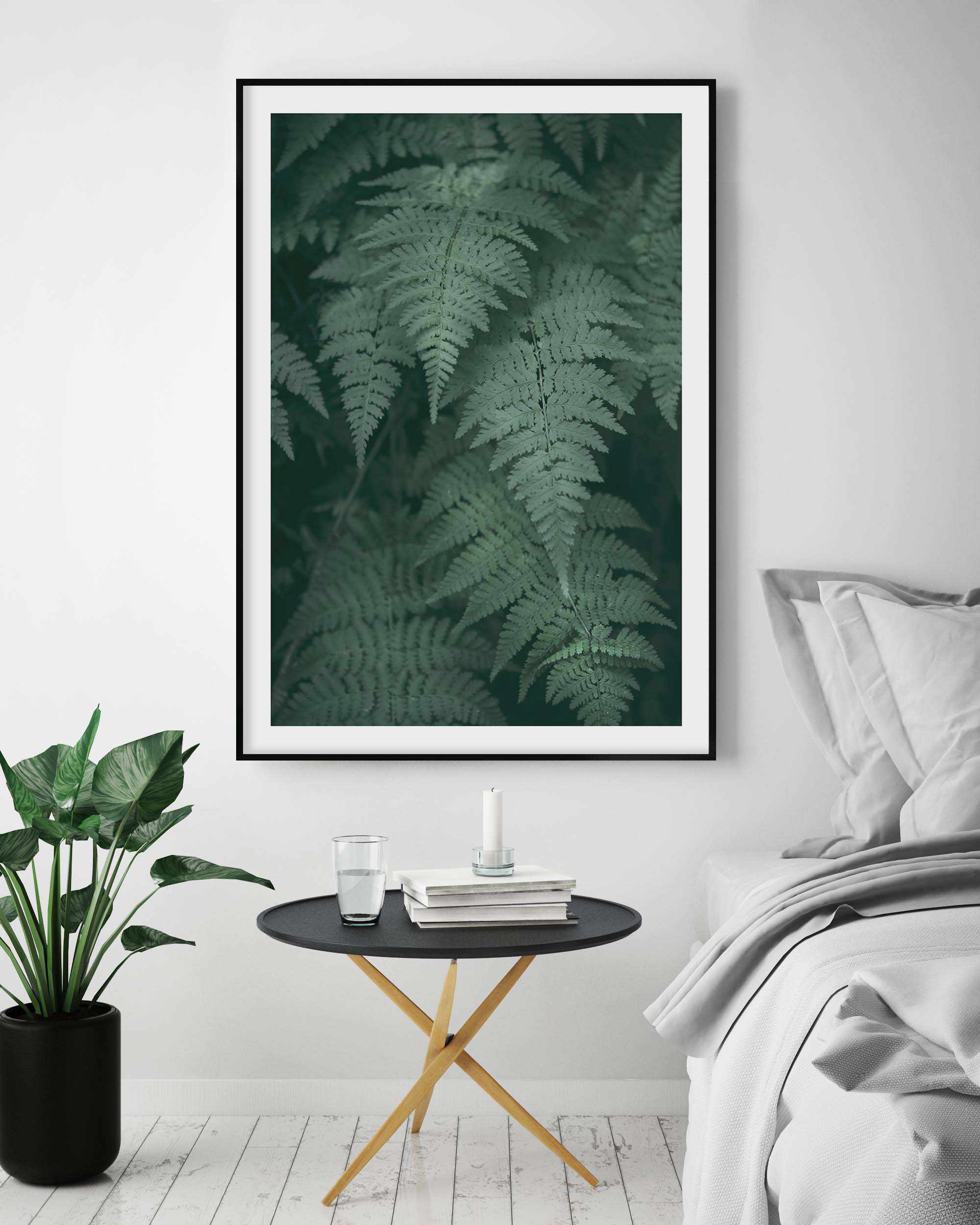 Dark Green Ferns Art Print-PRINT-Olive et Oriel-Olive et Oriel-Buy-Australian-Art-Prints-Online-with-Olive-et-Oriel-Your-Artwork-Specialists-Austrailia-Decorate-With-Coastal-Photo-Wall-Art-Prints-From-Our-Beach-House-Artwork-Collection-Fine-Poster-and-Framed-Artwork