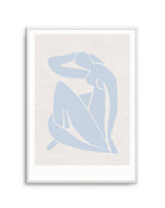 Decoupes Femme | Blue Art Print-PRINT-Olive et Oriel-Olive et Oriel-A5 | 5.8" x 8.3" | 14.8 x 21cm-Unframed Art Print-With White Border-Buy-Australian-Art-Prints-Online-with-Olive-et-Oriel-Your-Artwork-Specialists-Austrailia-Decorate-With-Coastal-Photo-Wall-Art-Prints-From-Our-Beach-House-Artwork-Collection-Fine-Poster-and-Framed-Artwork