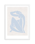 Decoupes Femme | Blue Art Print-PRINT-Olive et Oriel-Olive et Oriel-A5 | 5.8" x 8.3" | 14.8 x 21cm-White-With White Border-Buy-Australian-Art-Prints-Online-with-Olive-et-Oriel-Your-Artwork-Specialists-Austrailia-Decorate-With-Coastal-Photo-Wall-Art-Prints-From-Our-Beach-House-Artwork-Collection-Fine-Poster-and-Framed-Artwork