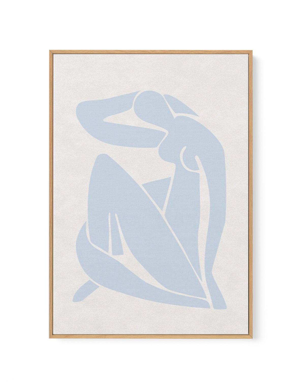 Decoupes Femme | Blue | Framed Canvas-CANVAS-You can shop wall art online with Olive et Oriel for everything from abstract art to fun kids wall art. Our beautiful modern art prints and canvas art are available from large canvas prints to wall art paintings and our proudly Australian artwork collection offers only the highest quality framed large wall art and canvas art Australia - You can buy fashion photography prints or Hampton print posters and paintings on canvas from Olive et Oriel and have