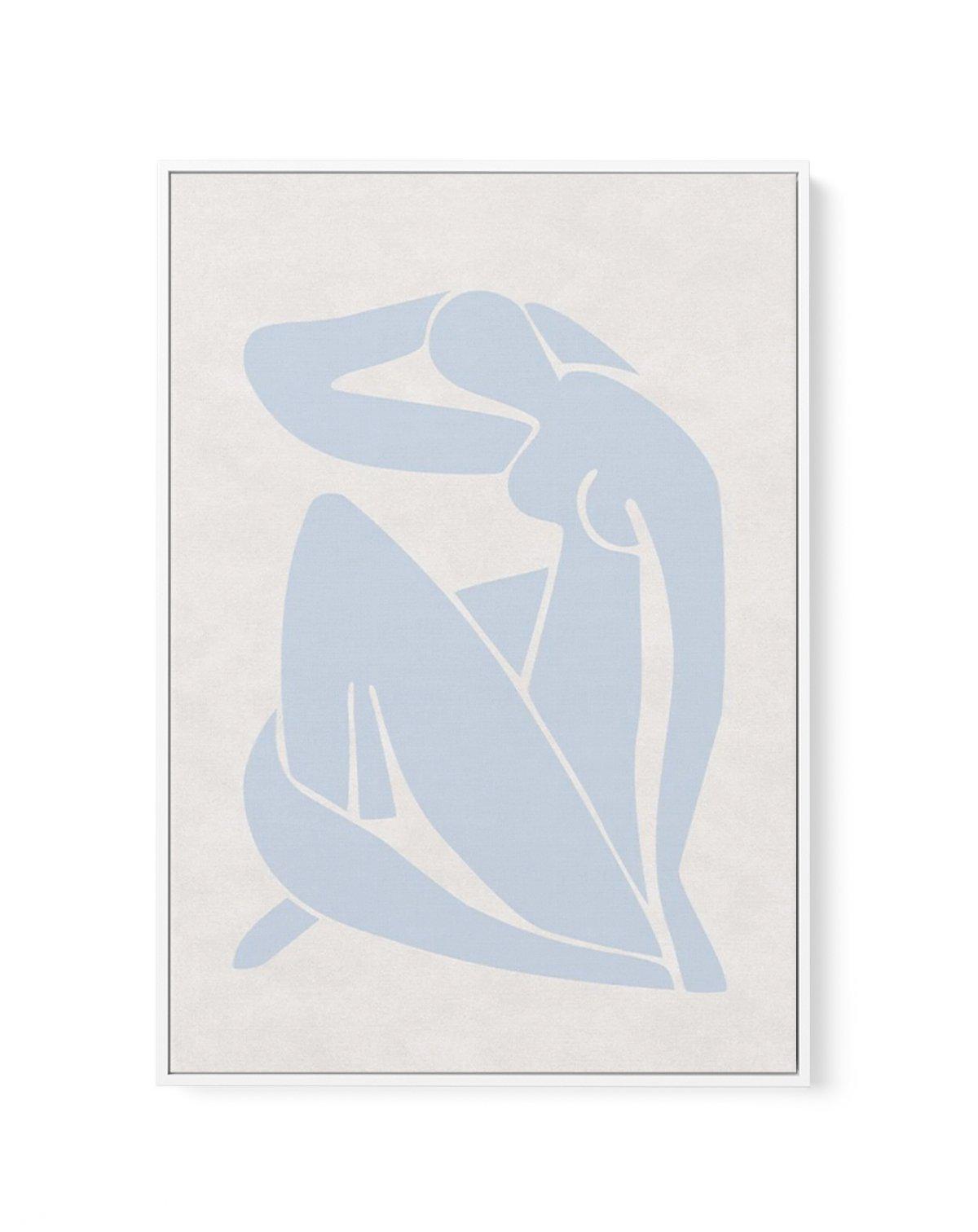 Decoupes Femme | Blue | Framed Canvas-CANVAS-You can shop wall art online with Olive et Oriel for everything from abstract art to fun kids wall art. Our beautiful modern art prints and canvas art are available from large canvas prints to wall art paintings and our proudly Australian artwork collection offers only the highest quality framed large wall art and canvas art Australia - You can buy fashion photography prints or Hampton print posters and paintings on canvas from Olive et Oriel and have