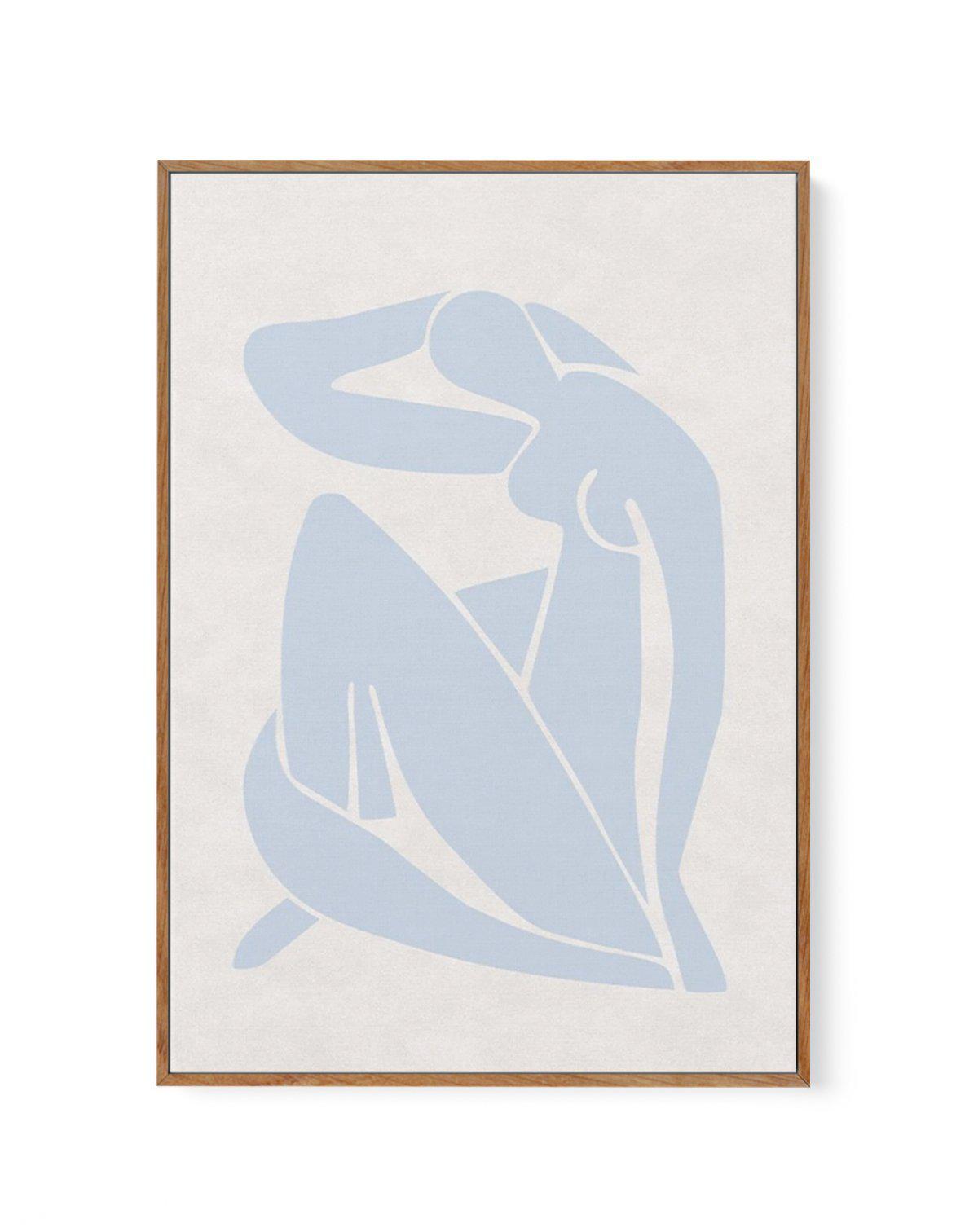 Decoupes Femme | Blue | Framed Canvas-CANVAS-You can shop wall art online with Olive et Oriel for everything from abstract art to fun kids wall art. Our beautiful modern art prints and canvas art are available from large canvas prints to wall art paintings and our proudly Australian artwork collection offers only the highest quality framed large wall art and canvas art Australia - You can buy fashion photography prints or Hampton print posters and paintings on canvas from Olive et Oriel and have