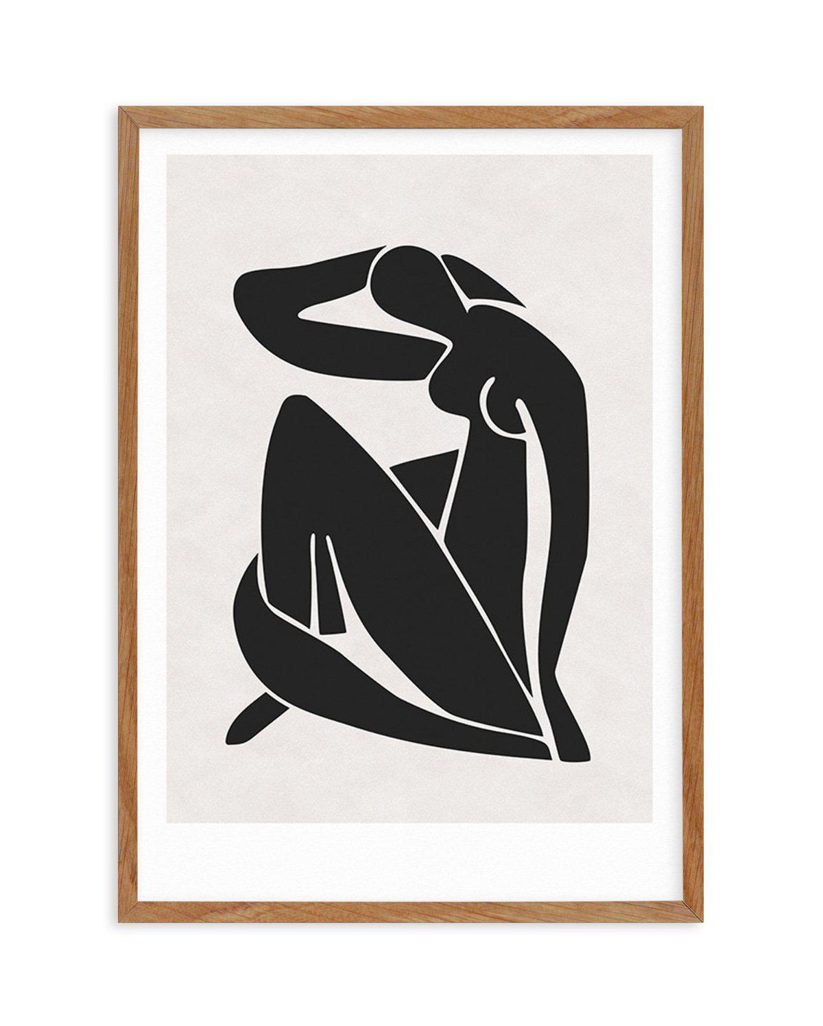 Decoupes Femme | Charcoal Art Print-PRINT-Olive et Oriel-Olive et Oriel-Buy-Australian-Art-Prints-Online-with-Olive-et-Oriel-Your-Artwork-Specialists-Austrailia-Decorate-With-Coastal-Photo-Wall-Art-Prints-From-Our-Beach-House-Artwork-Collection-Fine-Poster-and-Framed-Artwork