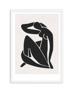 Decoupes Femme | Charcoal Art Print-PRINT-Olive et Oriel-Olive et Oriel-A5 | 5.8" x 8.3" | 14.8 x 21cm-White-With White Border-Buy-Australian-Art-Prints-Online-with-Olive-et-Oriel-Your-Artwork-Specialists-Austrailia-Decorate-With-Coastal-Photo-Wall-Art-Prints-From-Our-Beach-House-Artwork-Collection-Fine-Poster-and-Framed-Artwork