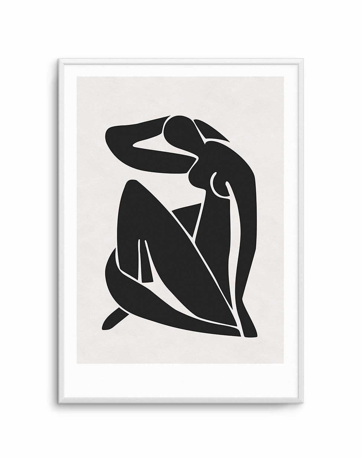 Decoupes Femme | Charcoal Art Print-PRINT-Olive et Oriel-Olive et Oriel-A5 | 5.8" x 8.3" | 14.8 x 21cm-Unframed Art Print-With White Border-Buy-Australian-Art-Prints-Online-with-Olive-et-Oriel-Your-Artwork-Specialists-Austrailia-Decorate-With-Coastal-Photo-Wall-Art-Prints-From-Our-Beach-House-Artwork-Collection-Fine-Poster-and-Framed-Artwork