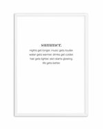 Definition Of Summer Art Print-PRINT-Olive et Oriel-Olive et Oriel-A4 | 8.3" x 11.7" | 21 x 29.7cm-White-With White Border-Buy-Australian-Art-Prints-Online-with-Olive-et-Oriel-Your-Artwork-Specialists-Austrailia-Decorate-With-Coastal-Photo-Wall-Art-Prints-From-Our-Beach-House-Artwork-Collection-Fine-Poster-and-Framed-Artwork