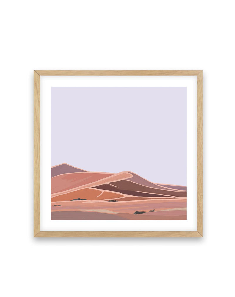 Desert Dunes I SQ Art Print-PRINT-Olive et Oriel-Olive et Oriel-70x70 cm | 27.5" x 27.5"-Oak-With White Border-Buy-Australian-Art-Prints-Online-with-Olive-et-Oriel-Your-Artwork-Specialists-Austrailia-Decorate-With-Coastal-Photo-Wall-Art-Prints-From-Our-Beach-House-Artwork-Collection-Fine-Poster-and-Framed-Artwork