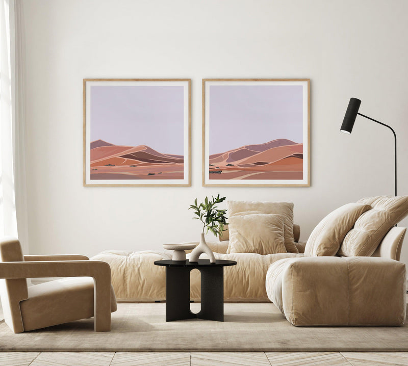 Desert Dunes II SQ Art Print-PRINT-Olive et Oriel-Olive et Oriel-Buy-Australian-Art-Prints-Online-with-Olive-et-Oriel-Your-Artwork-Specialists-Austrailia-Decorate-With-Coastal-Photo-Wall-Art-Prints-From-Our-Beach-House-Artwork-Collection-Fine-Poster-and-Framed-Artwork
