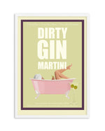 Dirty Gin Martini By Jenny Liz Rome Art Print-PRINT-Olive et Oriel-Olive et Oriel-A5 | 5.8" x 8.3" | 14.8 x 21cm-White-With White Border-Buy-Australian-Art-Prints-Online-with-Olive-et-Oriel-Your-Artwork-Specialists-Austrailia-Decorate-With-Coastal-Photo-Wall-Art-Prints-From-Our-Beach-House-Artwork-Collection-Fine-Poster-and-Framed-Artwork