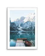 Dolomites Mountain Lake Art Print-PRINT-Olive et Oriel-Olive et Oriel-A5 | 5.8" x 8.3" | 14.8 x 21cm-Unframed Art Print-With White Border-Buy-Australian-Art-Prints-Online-with-Olive-et-Oriel-Your-Artwork-Specialists-Austrailia-Decorate-With-Coastal-Photo-Wall-Art-Prints-From-Our-Beach-House-Artwork-Collection-Fine-Poster-and-Framed-Artwork