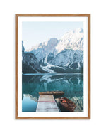 Dolomites Mountain Lake Art Print-PRINT-Olive et Oriel-Olive et Oriel-Buy-Australian-Art-Prints-Online-with-Olive-et-Oriel-Your-Artwork-Specialists-Austrailia-Decorate-With-Coastal-Photo-Wall-Art-Prints-From-Our-Beach-House-Artwork-Collection-Fine-Poster-and-Framed-Artwork