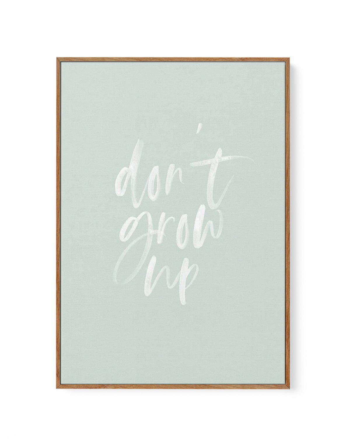 Don't Grow Up | 3 Colours Options | Framed Canvas-CANVAS-You can shop wall art online with Olive et Oriel for everything from abstract art to fun kids wall art. Our beautiful modern art prints and canvas art are available from large canvas prints to wall art paintings and our proudly Australian artwork collection offers only the highest quality framed large wall art and canvas art Australia - You can buy fashion photography prints or Hampton print posters and paintings on canvas from Olive et Or