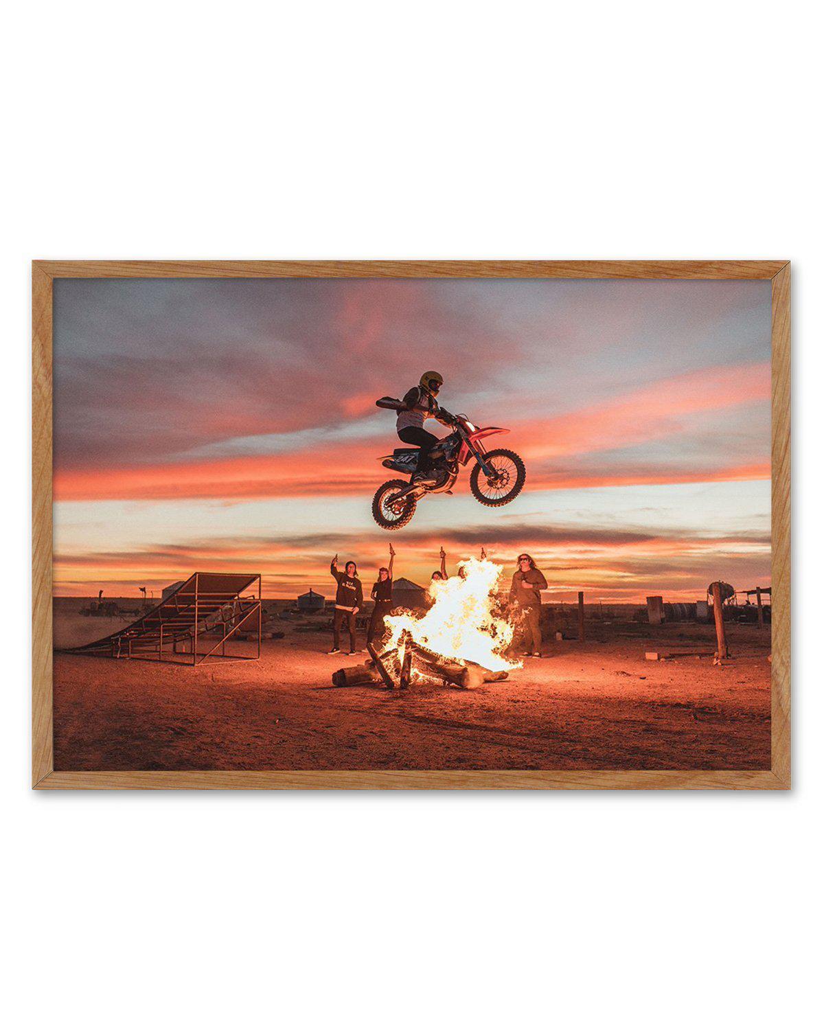 Doom At Dusk By Tim Harris Art Print-PRINT-Olive et Oriel-Tim Harris-50x70 cm | 19.6" x 27.5"-Walnut-With White Border-Buy-Australian-Art-Prints-Online-with-Olive-et-Oriel-Your-Artwork-Specialists-Austrailia-Decorate-With-Coastal-Photo-Wall-Art-Prints-From-Our-Beach-House-Artwork-Collection-Fine-Poster-and-Framed-Artwork