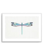 Dragonfly on Linen I Art Print-PRINT-Olive et Oriel-Olive et Oriel-A5 | 5.8" x 8.3" | 14.8 x 21cm-Unframed Art Print-With White Border-Buy-Australian-Art-Prints-Online-with-Olive-et-Oriel-Your-Artwork-Specialists-Austrailia-Decorate-With-Coastal-Photo-Wall-Art-Prints-From-Our-Beach-House-Artwork-Collection-Fine-Poster-and-Framed-Artwork