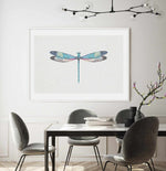 Dragonfly on Linen I Art Print-PRINT-Olive et Oriel-Olive et Oriel-Buy-Australian-Art-Prints-Online-with-Olive-et-Oriel-Your-Artwork-Specialists-Austrailia-Decorate-With-Coastal-Photo-Wall-Art-Prints-From-Our-Beach-House-Artwork-Collection-Fine-Poster-and-Framed-Artwork