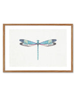 Dragonfly on Linen I Art Print-PRINT-Olive et Oriel-Olive et Oriel-50x70 cm | 19.6" x 27.5"-Walnut-With White Border-Buy-Australian-Art-Prints-Online-with-Olive-et-Oriel-Your-Artwork-Specialists-Austrailia-Decorate-With-Coastal-Photo-Wall-Art-Prints-From-Our-Beach-House-Artwork-Collection-Fine-Poster-and-Framed-Artwork