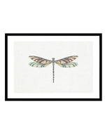 Dragonfly on Linen III Art Print-PRINT-Olive et Oriel-Olive et Oriel-A5 | 5.8" x 8.3" | 14.8 x 21cm-Black-With White Border-Buy-Australian-Art-Prints-Online-with-Olive-et-Oriel-Your-Artwork-Specialists-Austrailia-Decorate-With-Coastal-Photo-Wall-Art-Prints-From-Our-Beach-House-Artwork-Collection-Fine-Poster-and-Framed-Artwork
