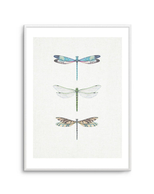 Dragonfly on Linen | PT Art Print-PRINT-Olive et Oriel-Olive et Oriel-A5 | 5.8" x 8.3" | 14.8 x 21cm-Unframed Art Print-With White Border-Buy-Australian-Art-Prints-Online-with-Olive-et-Oriel-Your-Artwork-Specialists-Austrailia-Decorate-With-Coastal-Photo-Wall-Art-Prints-From-Our-Beach-House-Artwork-Collection-Fine-Poster-and-Framed-Artwork
