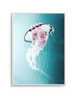 Drifting Jellyfish Art Print-PRINT-Olive et Oriel-Olive et Oriel-A5 | 5.8" x 8.3" | 14.8 x 21cm-Unframed Art Print-With White Border-Buy-Australian-Art-Prints-Online-with-Olive-et-Oriel-Your-Artwork-Specialists-Austrailia-Decorate-With-Coastal-Photo-Wall-Art-Prints-From-Our-Beach-House-Artwork-Collection-Fine-Poster-and-Framed-Artwork