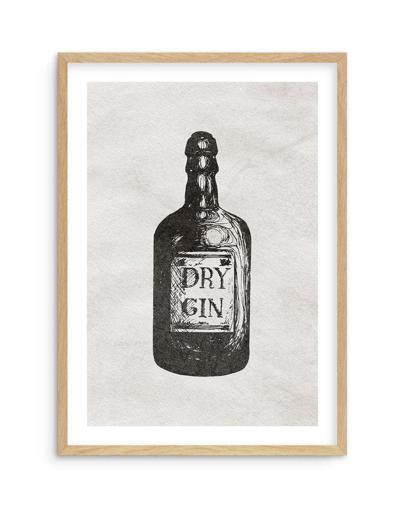 Dry Gin Art Print-PRINT-Olive et Oriel-Olive et Oriel-A5 | 5.8" x 8.3" | 14.8 x 21cm-Oak-With White Border-Buy-Australian-Art-Prints-Online-with-Olive-et-Oriel-Your-Artwork-Specialists-Austrailia-Decorate-With-Coastal-Photo-Wall-Art-Prints-From-Our-Beach-House-Artwork-Collection-Fine-Poster-and-Framed-Artwork