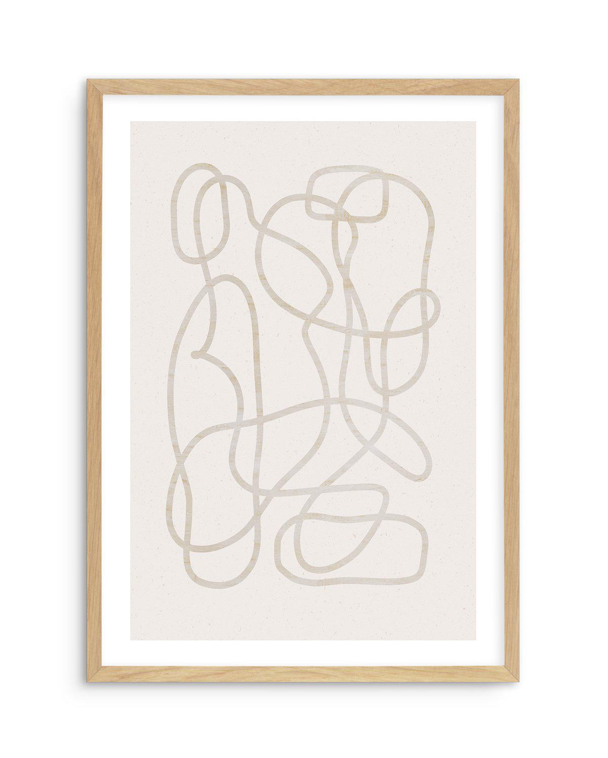 Ecru I Art Print-PRINT-Olive et Oriel-Olive et Oriel-A4 | 8.3" x 11.7" | 21 x 29.7cm-Oak-With White Border-Buy-Australian-Art-Prints-Online-with-Olive-et-Oriel-Your-Artwork-Specialists-Austrailia-Decorate-With-Coastal-Photo-Wall-Art-Prints-From-Our-Beach-House-Artwork-Collection-Fine-Poster-and-Framed-Artwork