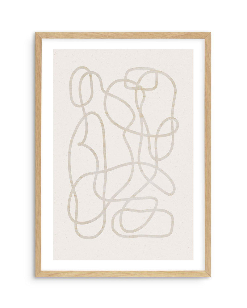 Ecru I Art Print-PRINT-Olive et Oriel-Olive et Oriel-A4 | 8.3" x 11.7" | 21 x 29.7cm-Oak-With White Border-Buy-Australian-Art-Prints-Online-with-Olive-et-Oriel-Your-Artwork-Specialists-Austrailia-Decorate-With-Coastal-Photo-Wall-Art-Prints-From-Our-Beach-House-Artwork-Collection-Fine-Poster-and-Framed-Artwork