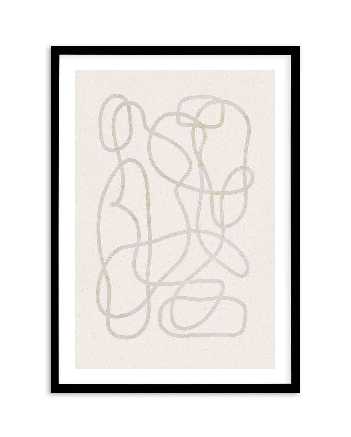 Ecru I Art Print-PRINT-Olive et Oriel-Olive et Oriel-A4 | 8.3" x 11.7" | 21 x 29.7cm-Black-With White Border-Buy-Australian-Art-Prints-Online-with-Olive-et-Oriel-Your-Artwork-Specialists-Austrailia-Decorate-With-Coastal-Photo-Wall-Art-Prints-From-Our-Beach-House-Artwork-Collection-Fine-Poster-and-Framed-Artwork