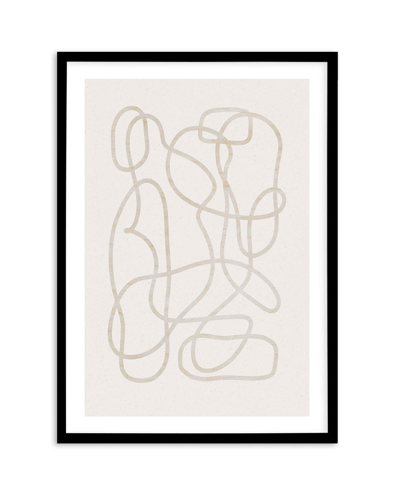 Ecru I Art Print-PRINT-Olive et Oriel-Olive et Oriel-A4 | 8.3" x 11.7" | 21 x 29.7cm-Black-With White Border-Buy-Australian-Art-Prints-Online-with-Olive-et-Oriel-Your-Artwork-Specialists-Austrailia-Decorate-With-Coastal-Photo-Wall-Art-Prints-From-Our-Beach-House-Artwork-Collection-Fine-Poster-and-Framed-Artwork