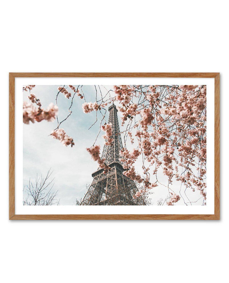Eiffel Tower | Spring Art Print-PRINT-Olive et Oriel-Olive et Oriel-50x70 cm | 19.6" x 27.5"-Walnut-With White Border-Buy-Australian-Art-Prints-Online-with-Olive-et-Oriel-Your-Artwork-Specialists-Austrailia-Decorate-With-Coastal-Photo-Wall-Art-Prints-From-Our-Beach-House-Artwork-Collection-Fine-Poster-and-Framed-Artwork