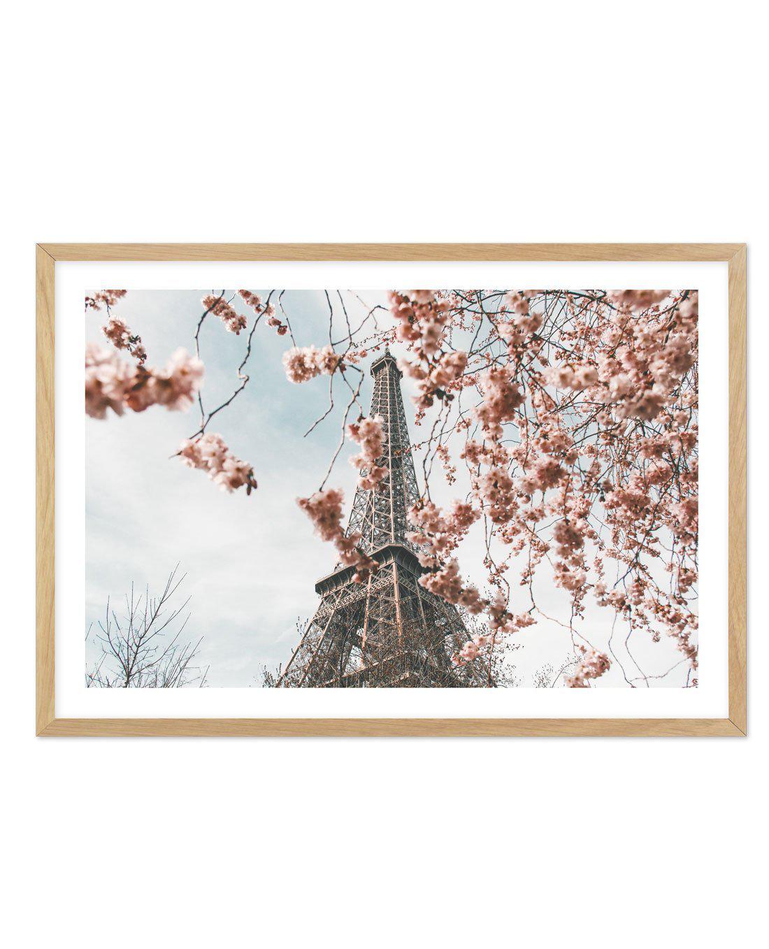 Eiffel Tower | Spring Art Print-PRINT-Olive et Oriel-Olive et Oriel-A5 | 5.8" x 8.3" | 14.8 x 21cm-Oak-With White Border-Buy-Australian-Art-Prints-Online-with-Olive-et-Oriel-Your-Artwork-Specialists-Austrailia-Decorate-With-Coastal-Photo-Wall-Art-Prints-From-Our-Beach-House-Artwork-Collection-Fine-Poster-and-Framed-Artwork