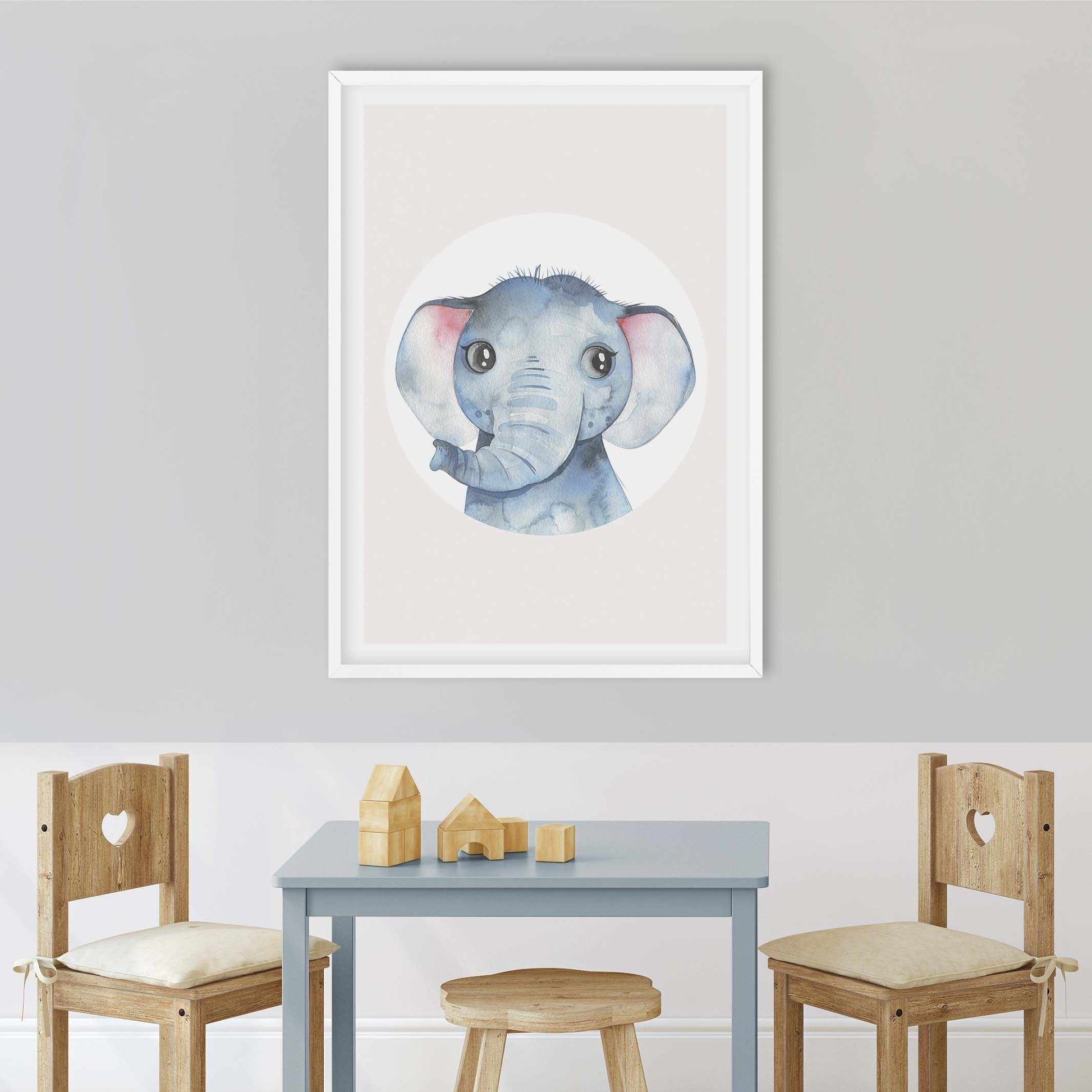 Elephant Art Print-PRINT-Olive et Oriel-Olive et Oriel-Buy-Australian-Art-Prints-Online-with-Olive-et-Oriel-Your-Artwork-Specialists-Austrailia-Decorate-With-Coastal-Photo-Wall-Art-Prints-From-Our-Beach-House-Artwork-Collection-Fine-Poster-and-Framed-Artwork