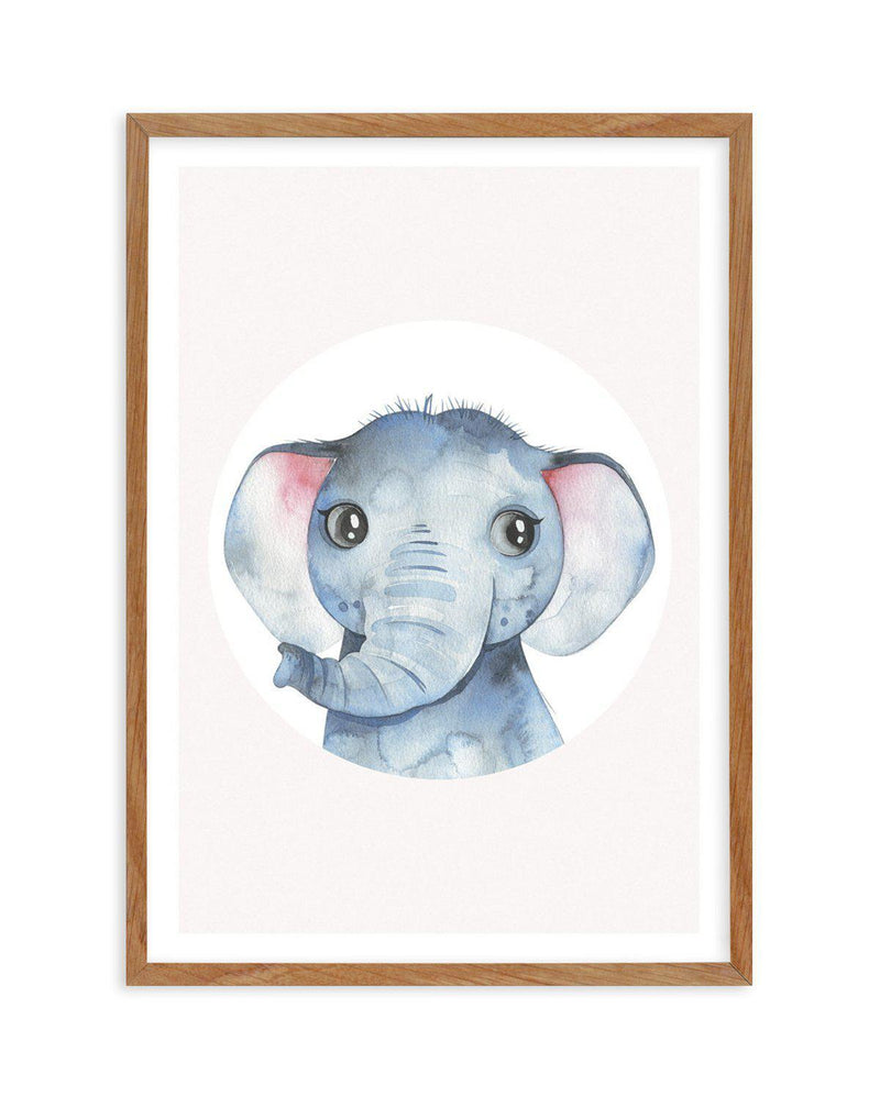 Elephant Art Print-PRINT-Olive et Oriel-Olive et Oriel-50x70 cm | 19.6" x 27.5"-Walnut-With White Border-Buy-Australian-Art-Prints-Online-with-Olive-et-Oriel-Your-Artwork-Specialists-Austrailia-Decorate-With-Coastal-Photo-Wall-Art-Prints-From-Our-Beach-House-Artwork-Collection-Fine-Poster-and-Framed-Artwork