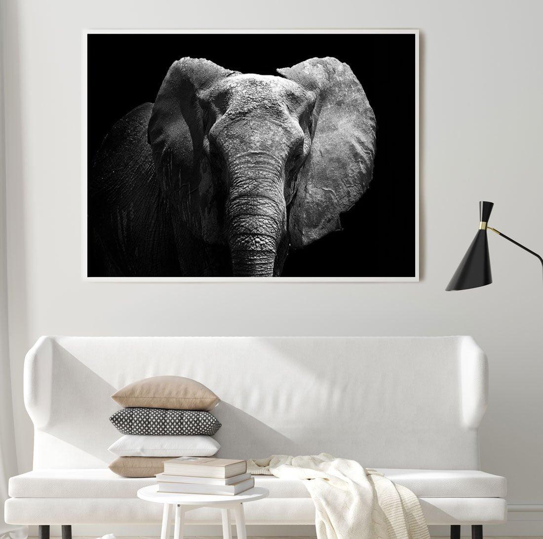 Elephant De Nuit | LS Art Print-PRINT-Olive et Oriel-Olive et Oriel-Buy-Australian-Art-Prints-Online-with-Olive-et-Oriel-Your-Artwork-Specialists-Austrailia-Decorate-With-Coastal-Photo-Wall-Art-Prints-From-Our-Beach-House-Artwork-Collection-Fine-Poster-and-Framed-Artwork