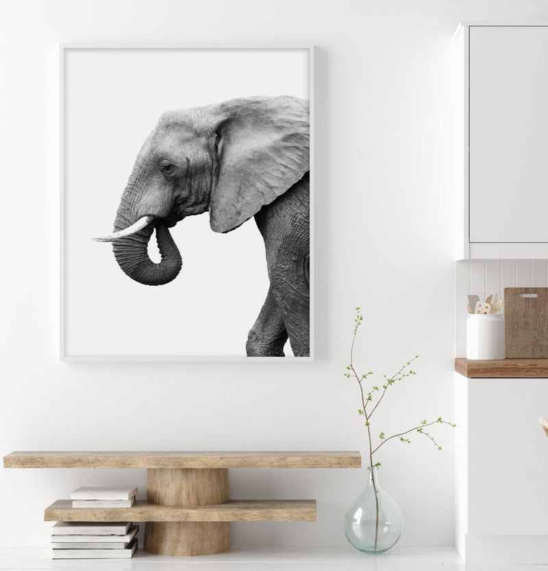 Elephant I Art Print-PRINT-Olive et Oriel-Olive et Oriel-Buy-Australian-Art-Prints-Online-with-Olive-et-Oriel-Your-Artwork-Specialists-Austrailia-Decorate-With-Coastal-Photo-Wall-Art-Prints-From-Our-Beach-House-Artwork-Collection-Fine-Poster-and-Framed-Artwork