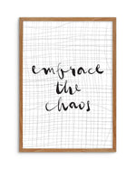 Embrace The Chaos Art Print-PRINT-Olive et Oriel-Olive et Oriel-50x70 cm | 19.6" x 27.5"-Walnut-With White Border-Buy-Australian-Art-Prints-Online-with-Olive-et-Oriel-Your-Artwork-Specialists-Austrailia-Decorate-With-Coastal-Photo-Wall-Art-Prints-From-Our-Beach-House-Artwork-Collection-Fine-Poster-and-Framed-Artwork