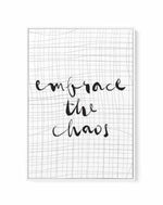 Embrace The Chaos | Framed Canvas-CANVAS-You can shop wall art online with Olive et Oriel for everything from abstract art to fun kids wall art. Our beautiful modern art prints and canvas art are available from large canvas prints to wall art paintings and our proudly Australian artwork collection offers only the highest quality framed large wall art and canvas art Australia - You can buy fashion photography prints or Hampton print posters and paintings on canvas from Olive et Oriel and have the