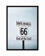 End Of The Trail | Santa Monica Art Print-PRINT-Olive et Oriel-Olive et Oriel-A4 | 8.3" x 11.7" | 21 x 29.7cm-Black-With White Border-Buy-Australian-Art-Prints-Online-with-Olive-et-Oriel-Your-Artwork-Specialists-Austrailia-Decorate-With-Coastal-Photo-Wall-Art-Prints-From-Our-Beach-House-Artwork-Collection-Fine-Poster-and-Framed-Artwork