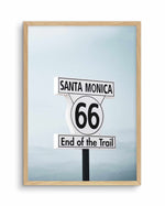 End Of The Trail | Santa Monica Art Print-PRINT-Olive et Oriel-Olive et Oriel-A4 | 8.3" x 11.7" | 21 x 29.7cm-Oak-With White Border-Buy-Australian-Art-Prints-Online-with-Olive-et-Oriel-Your-Artwork-Specialists-Austrailia-Decorate-With-Coastal-Photo-Wall-Art-Prints-From-Our-Beach-House-Artwork-Collection-Fine-Poster-and-Framed-Artwork