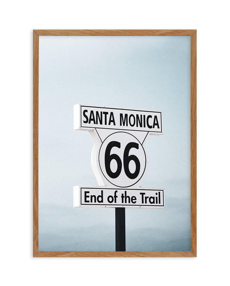 End Of The Trail | Santa Monica Art Print-PRINT-Olive et Oriel-Olive et Oriel-50x70 cm | 19.6" x 27.5"-Walnut-With White Border-Buy-Australian-Art-Prints-Online-with-Olive-et-Oriel-Your-Artwork-Specialists-Austrailia-Decorate-With-Coastal-Photo-Wall-Art-Prints-From-Our-Beach-House-Artwork-Collection-Fine-Poster-and-Framed-Artwork