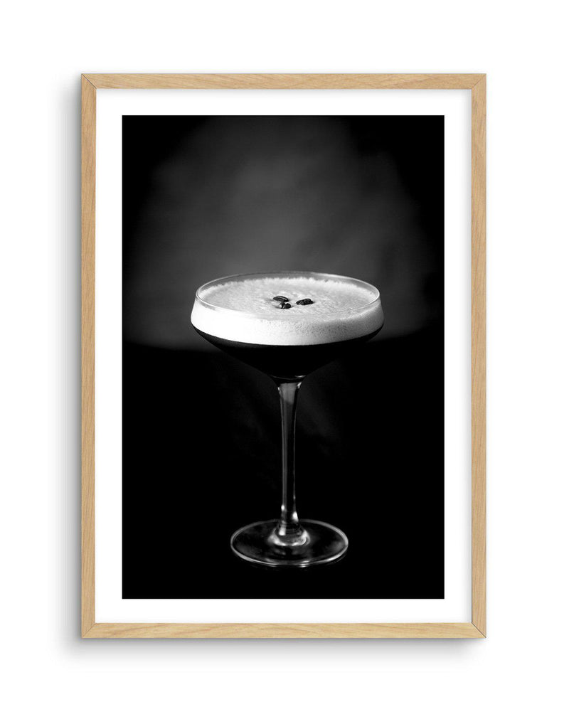 Espresso Martini Art Print-PRINT-Olive et Oriel-Olive et Oriel-A5 | 5.8" x 8.3" | 14.8 x 21cm-Oak-With White Border-Buy-Australian-Art-Prints-Online-with-Olive-et-Oriel-Your-Artwork-Specialists-Austrailia-Decorate-With-Coastal-Photo-Wall-Art-Prints-From-Our-Beach-House-Artwork-Collection-Fine-Poster-and-Framed-Artwork
