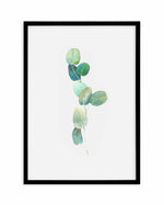 Eucalyptus In Watercolour Art Print-PRINT-Olive et Oriel-Olive et Oriel-A4 | 8.3" x 11.7" | 21 x 29.7cm-Black-With White Border-Buy-Australian-Art-Prints-Online-with-Olive-et-Oriel-Your-Artwork-Specialists-Austrailia-Decorate-With-Coastal-Photo-Wall-Art-Prints-From-Our-Beach-House-Artwork-Collection-Fine-Poster-and-Framed-Artwork