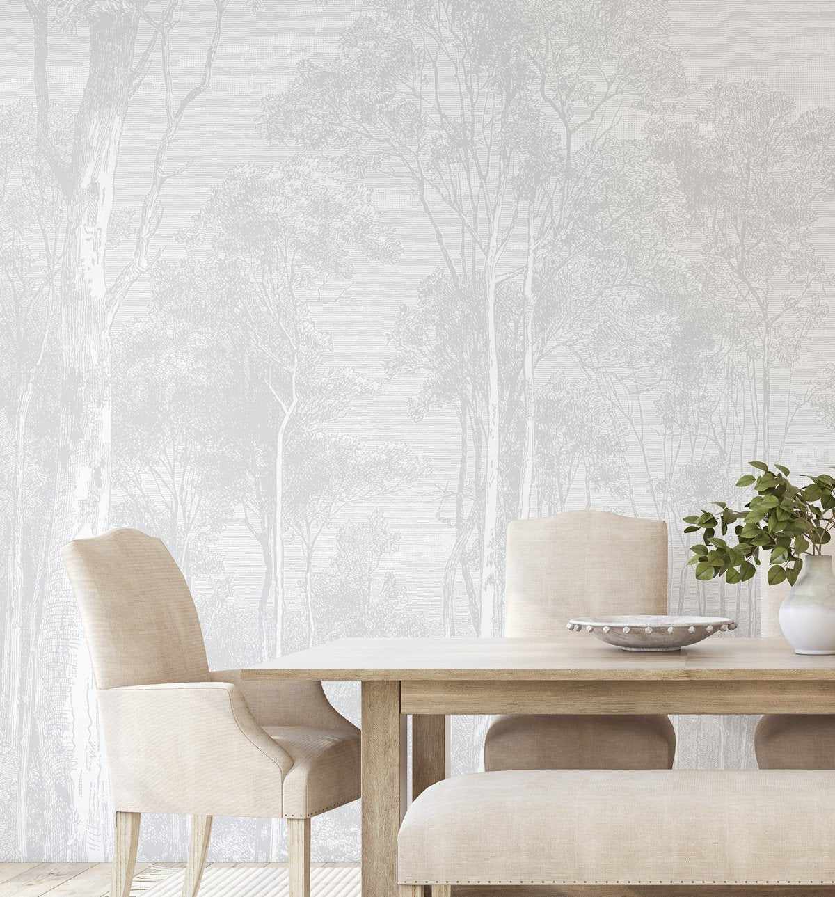 Eucalyptus Trees Wallpaper Mural - Olive et Oriel