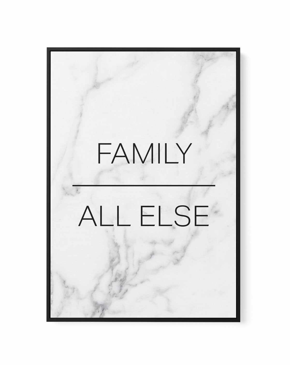 Family Over All Else | Framed Canvas-CANVAS-You can shop wall art online with Olive et Oriel for everything from abstract art to fun kids wall art. Our beautiful modern art prints and canvas art are available from large canvas prints to wall art paintings and our proudly Australian artwork collection offers only the highest quality framed large wall art and canvas art Australia - You can buy fashion photography prints or Hampton print posters and paintings on canvas from Olive et Oriel and have 