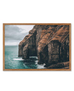 Faroe Cliffs | LS Art Print-PRINT-Olive et Oriel-Olive et Oriel-50x70 cm | 19.6" x 27.5"-Walnut-With White Border-Buy-Australian-Art-Prints-Online-with-Olive-et-Oriel-Your-Artwork-Specialists-Austrailia-Decorate-With-Coastal-Photo-Wall-Art-Prints-From-Our-Beach-House-Artwork-Collection-Fine-Poster-and-Framed-Artwork