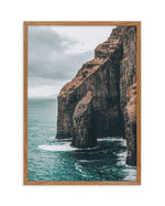 Faroe Cliffs | PT Art Print-PRINT-Olive et Oriel-Olive et Oriel-50x70 cm | 19.6" x 27.5"-Walnut-With White Border-Buy-Australian-Art-Prints-Online-with-Olive-et-Oriel-Your-Artwork-Specialists-Austrailia-Decorate-With-Coastal-Photo-Wall-Art-Prints-From-Our-Beach-House-Artwork-Collection-Fine-Poster-and-Framed-Artwork