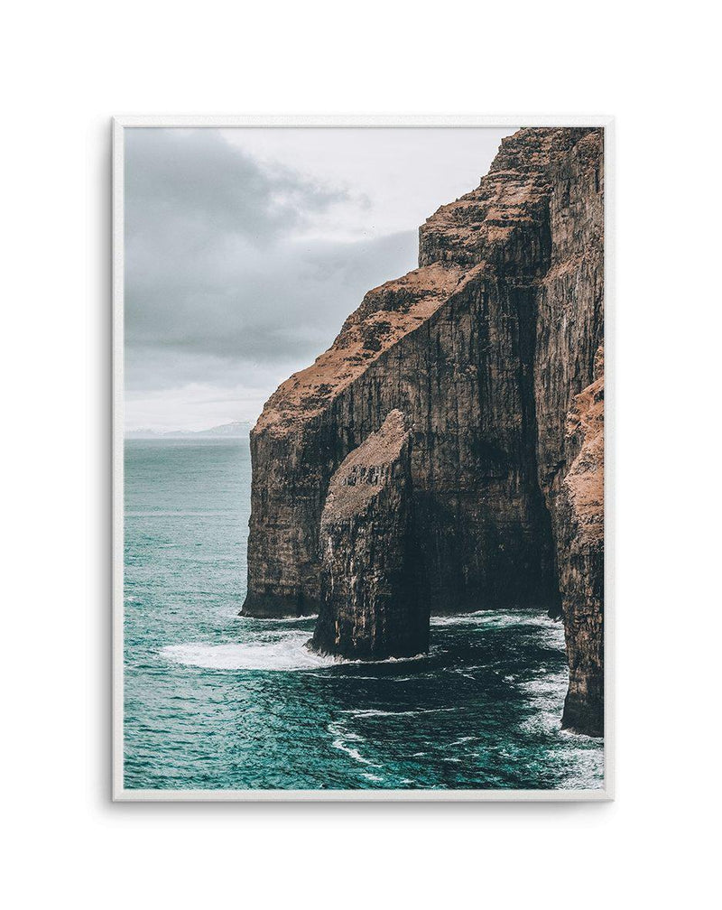 Faroe Cliffs | PT Art Print-PRINT-Olive et Oriel-Olive et Oriel-A5 | 5.8" x 8.3" | 14.8 x 21cm-Unframed Art Print-With White Border-Buy-Australian-Art-Prints-Online-with-Olive-et-Oriel-Your-Artwork-Specialists-Austrailia-Decorate-With-Coastal-Photo-Wall-Art-Prints-From-Our-Beach-House-Artwork-Collection-Fine-Poster-and-Framed-Artwork
