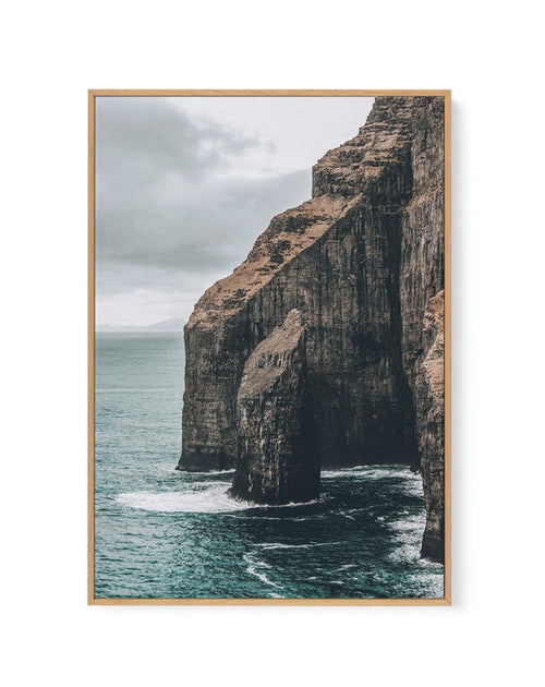 Faroe Cliffs | PT | Framed Canvas-CANVAS-You can shop wall art online with Olive et Oriel for everything from abstract art to fun kids wall art. Our beautiful modern art prints and canvas art are available from large canvas prints to wall art paintings and our proudly Australian artwork collection offers only the highest quality framed large wall art and canvas art Australia - You can buy fashion photography prints or Hampton print posters and paintings on canvas from Olive et Oriel and have the