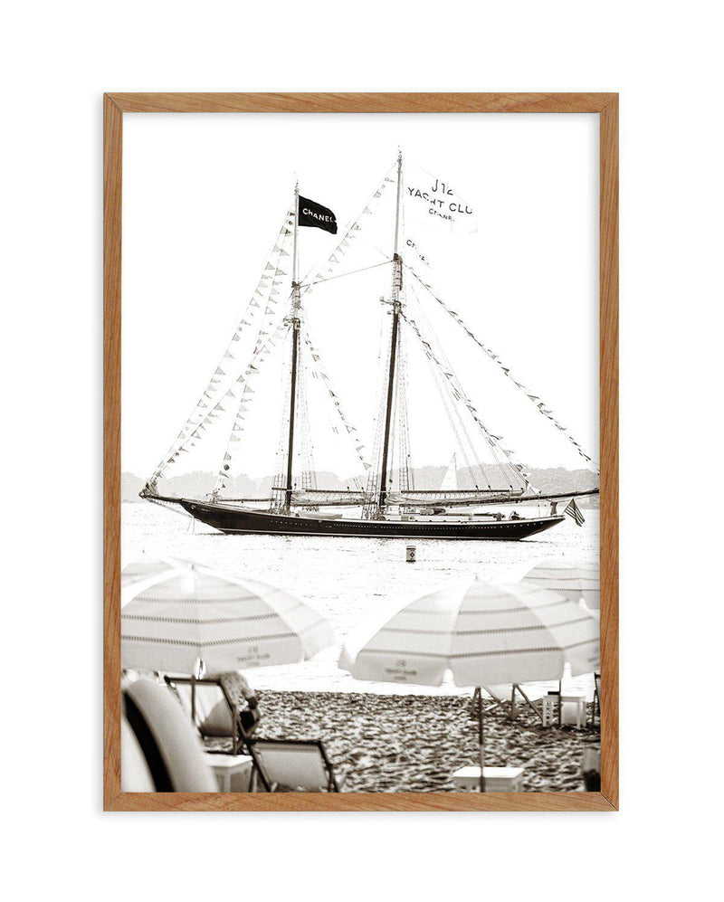 Fashion Yacht Club No II Art Print-PRINT-Olive et Oriel-Olive et Oriel-50x70 cm | 19.6" x 27.5"-Walnut-With White Border-Buy-Australian-Art-Prints-Online-with-Olive-et-Oriel-Your-Artwork-Specialists-Austrailia-Decorate-With-Coastal-Photo-Wall-Art-Prints-From-Our-Beach-House-Artwork-Collection-Fine-Poster-and-Framed-Artwork